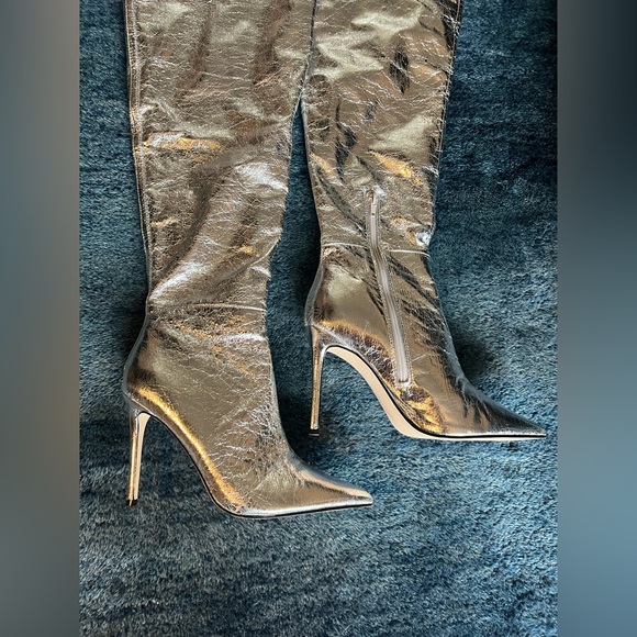 Steve Madden “Epic Silver”, Over the Knee, Thigh High Boots - Picture 9 of 11